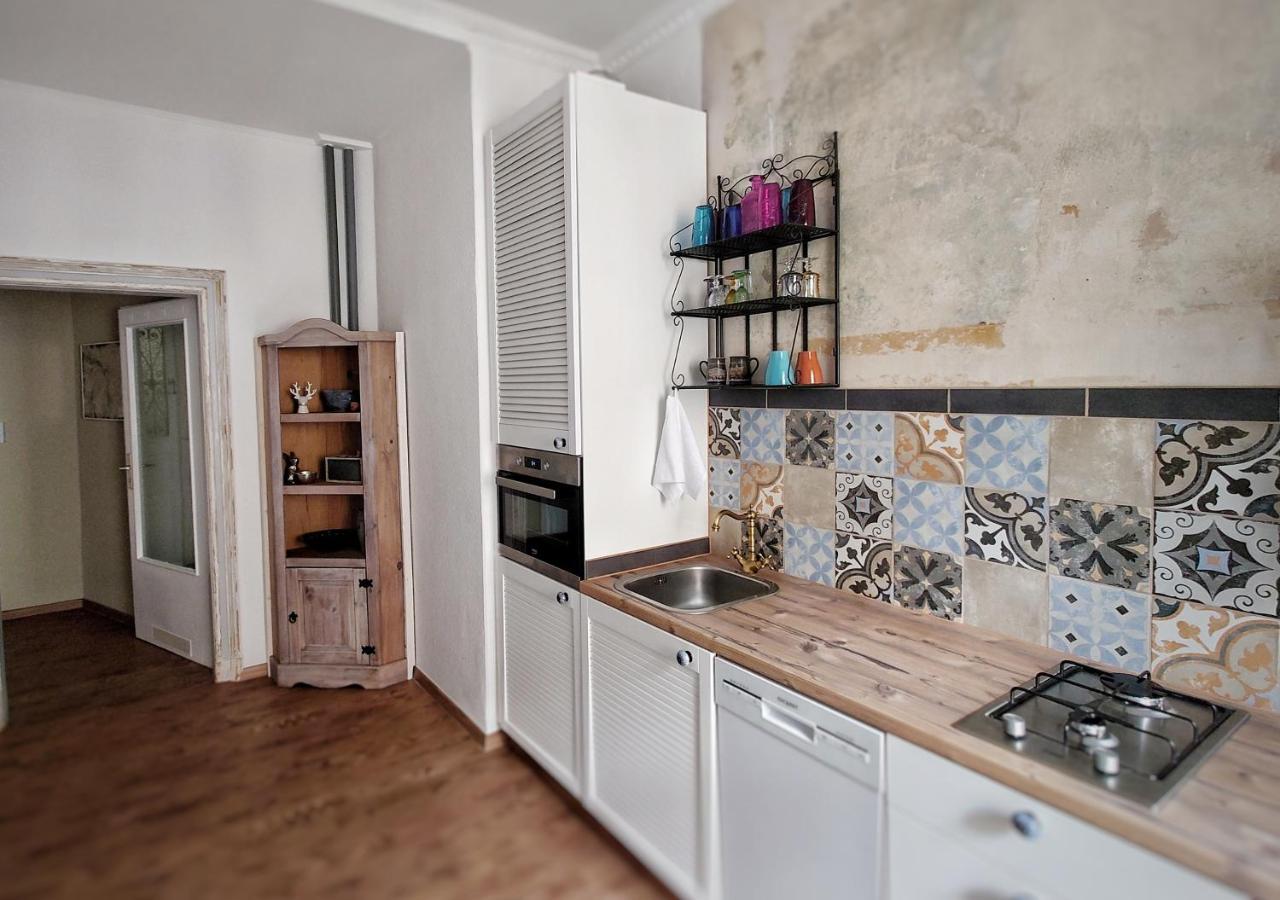 Ferienwohnung Flat in neo country style aus Gründerzeit bis 6 Person Leipzig Exterior foto