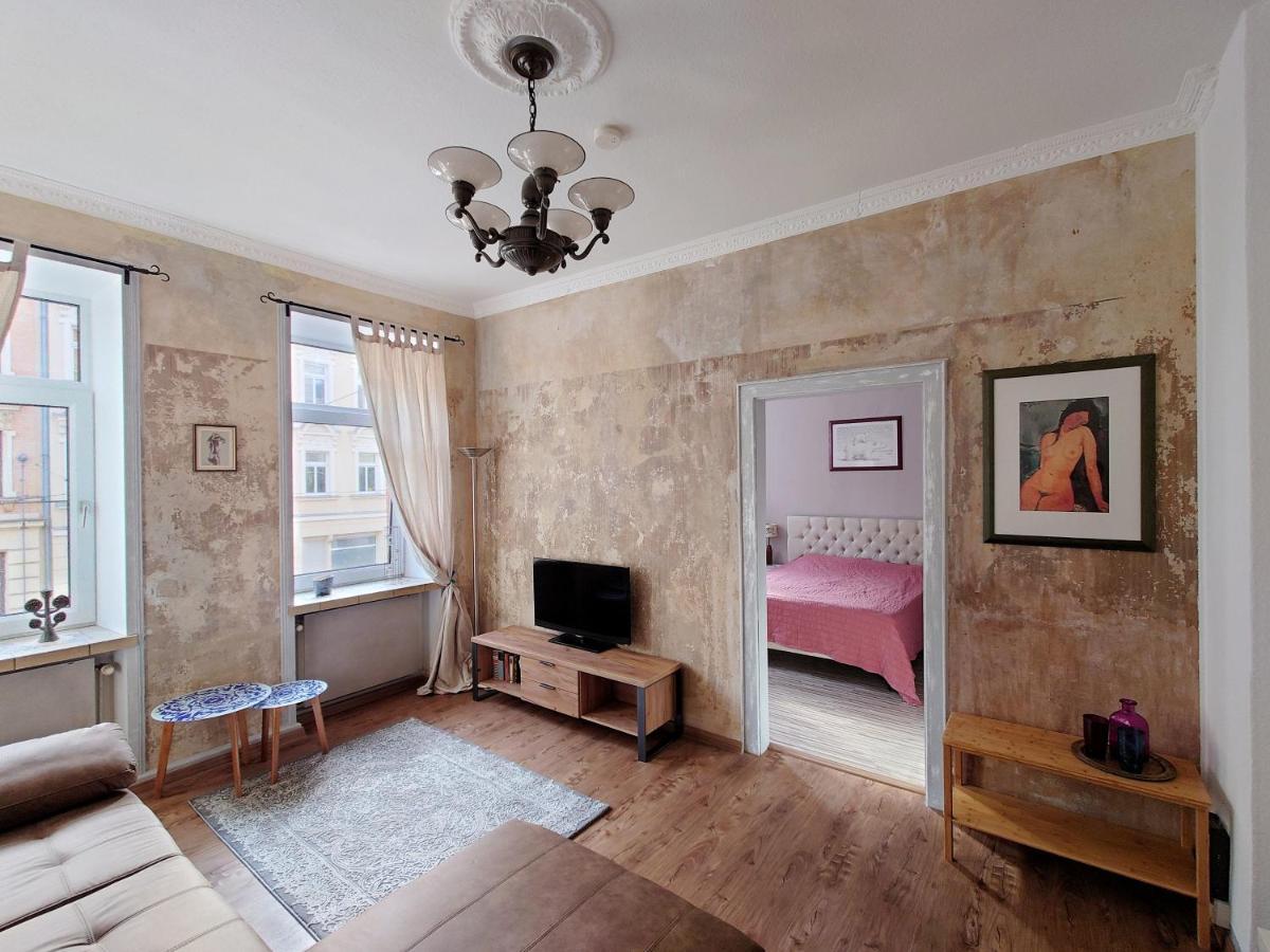 Ferienwohnung Flat in neo country style aus Gründerzeit bis 6 Person Leipzig Exterior foto