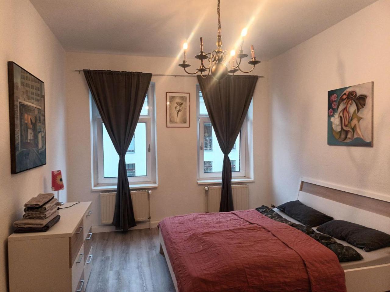 Ferienwohnung Flat in neo country style aus Gründerzeit bis 6 Person Leipzig Exterior foto