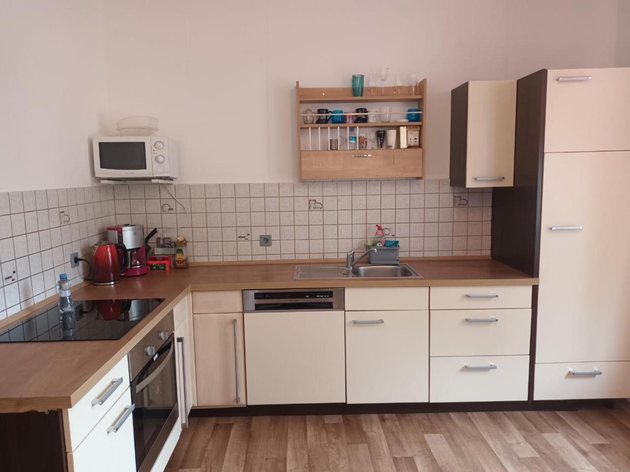 Ferienwohnung Flat in neo country style aus Gründerzeit bis 6 Person Leipzig Exterior foto